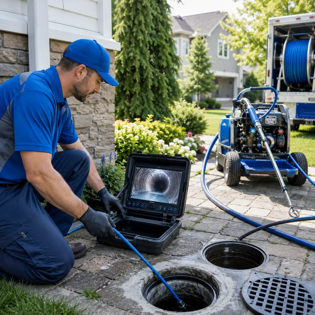 Outdoor drain cleaning professionals serving Midland, AR